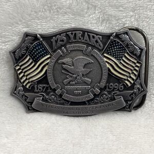 VTG‎ 1996 NRA National Rifle Association Of America 125 Years 2"x3" Belt Buckle